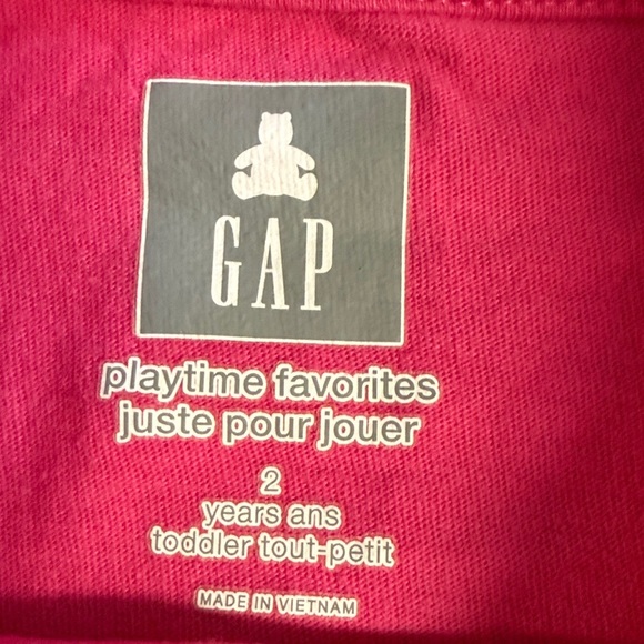 GAP - 2T - Pink Short Sleeve T-Shirt - Picture 2 of 2